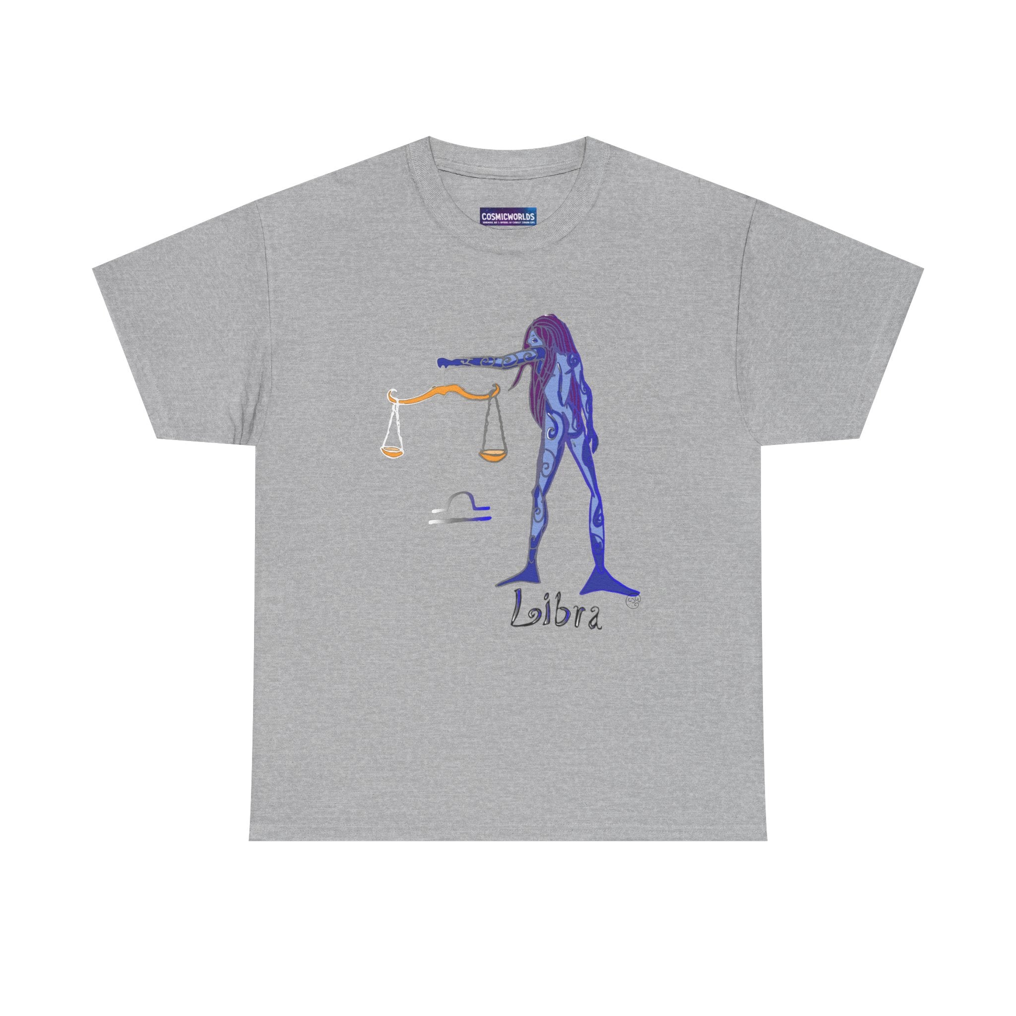 Libra Zodiac T-Shirt — Artistic Scales Astrology Tee