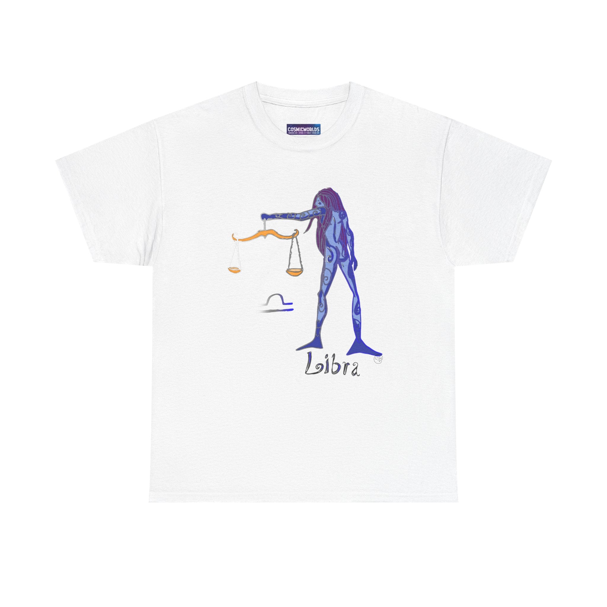 Libra Zodiac T-Shirt — Artistic Scales Astrology Tee