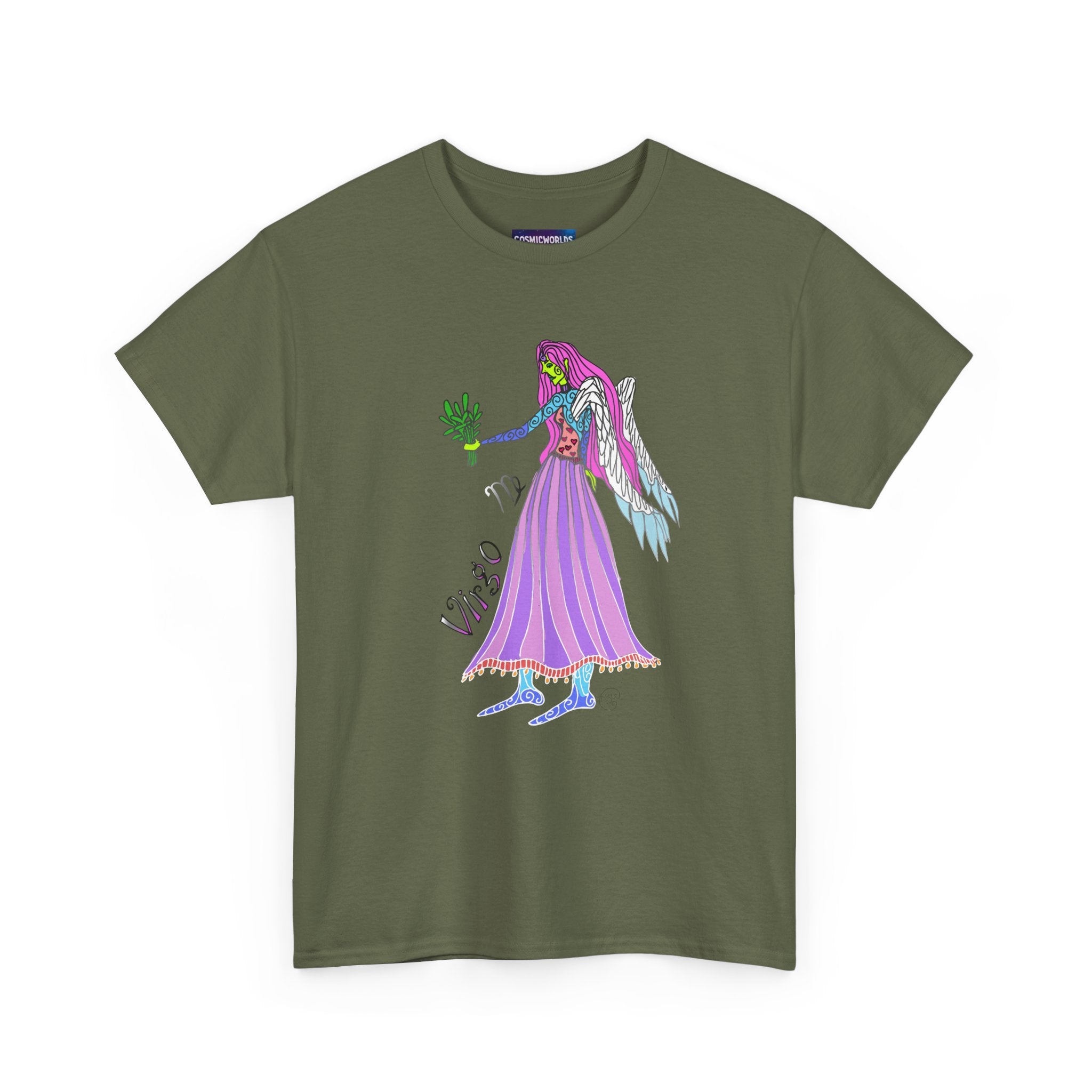 Virgo Zodiac Tee — Purple Virgo Girl Astrology T-Shirt