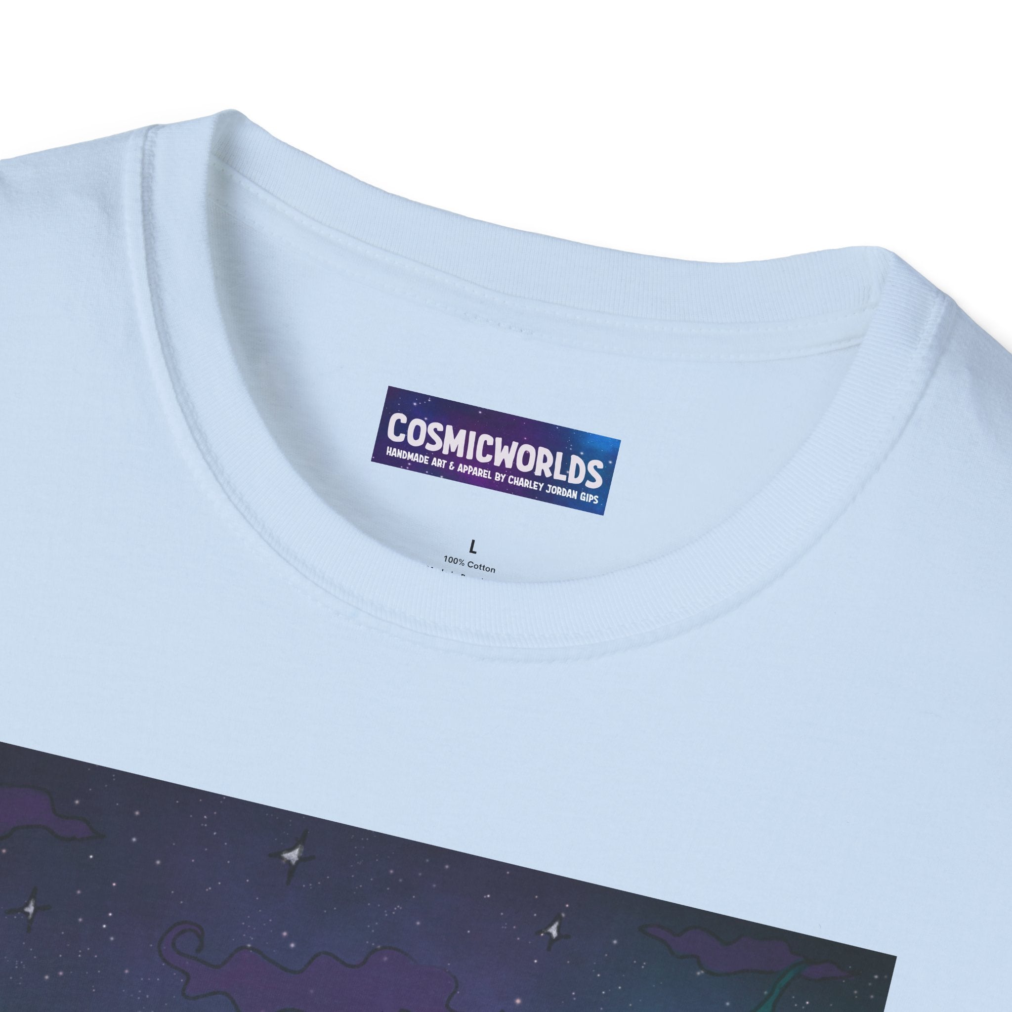 Celestial Night Bloom T-Shirt — Flower Dragon