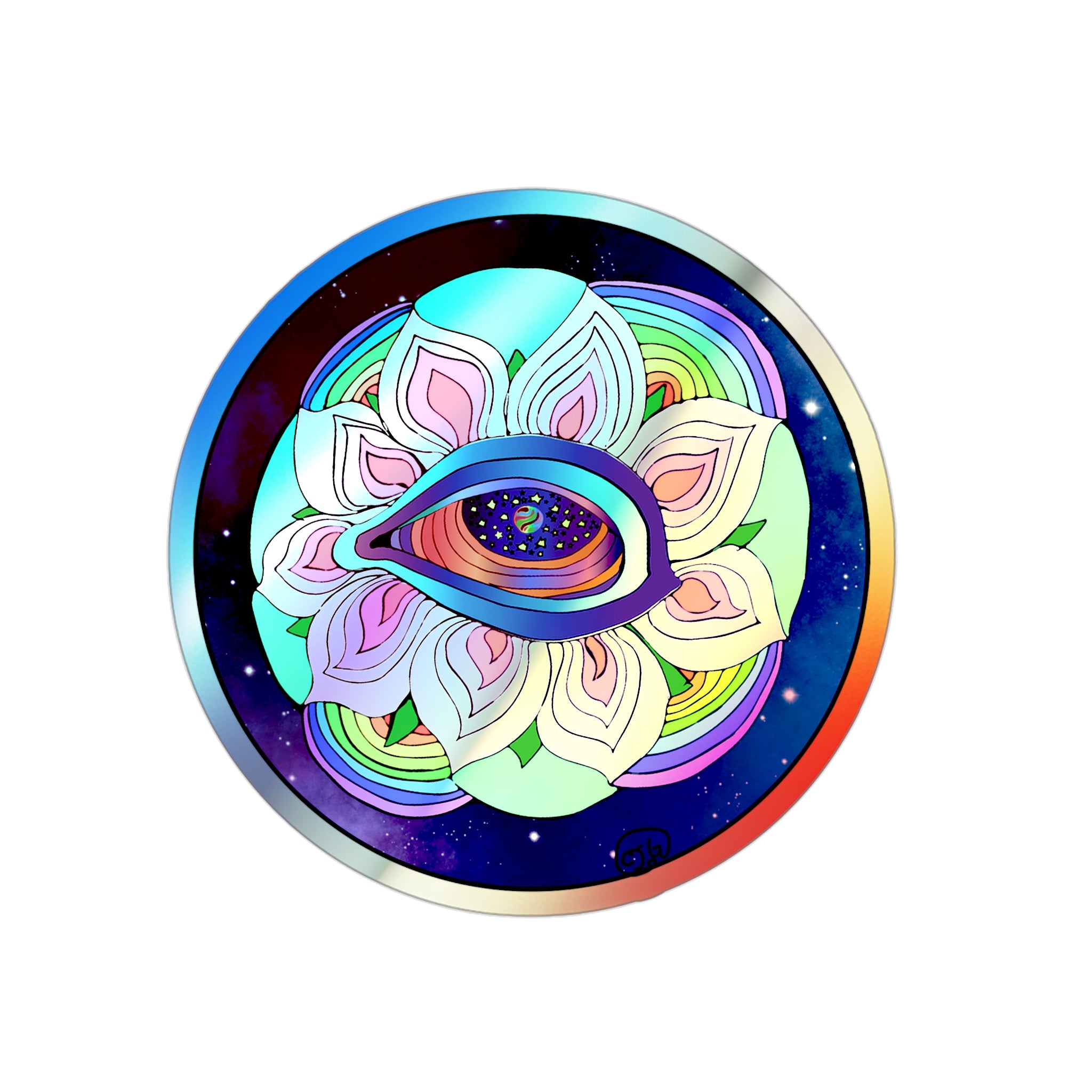 Shivajim’s All Seeing Eye Holographic Die-cut Stickers
