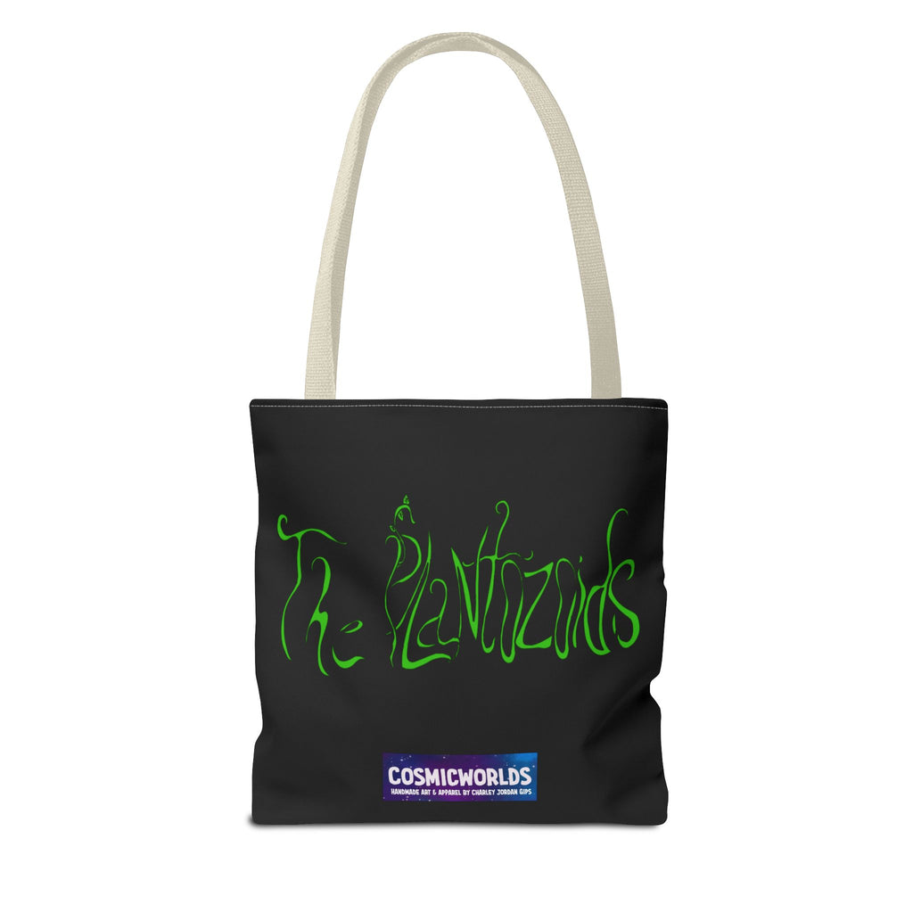 Psychedelic Garden Tote Bag — Colorful Alien Floral Art AOP