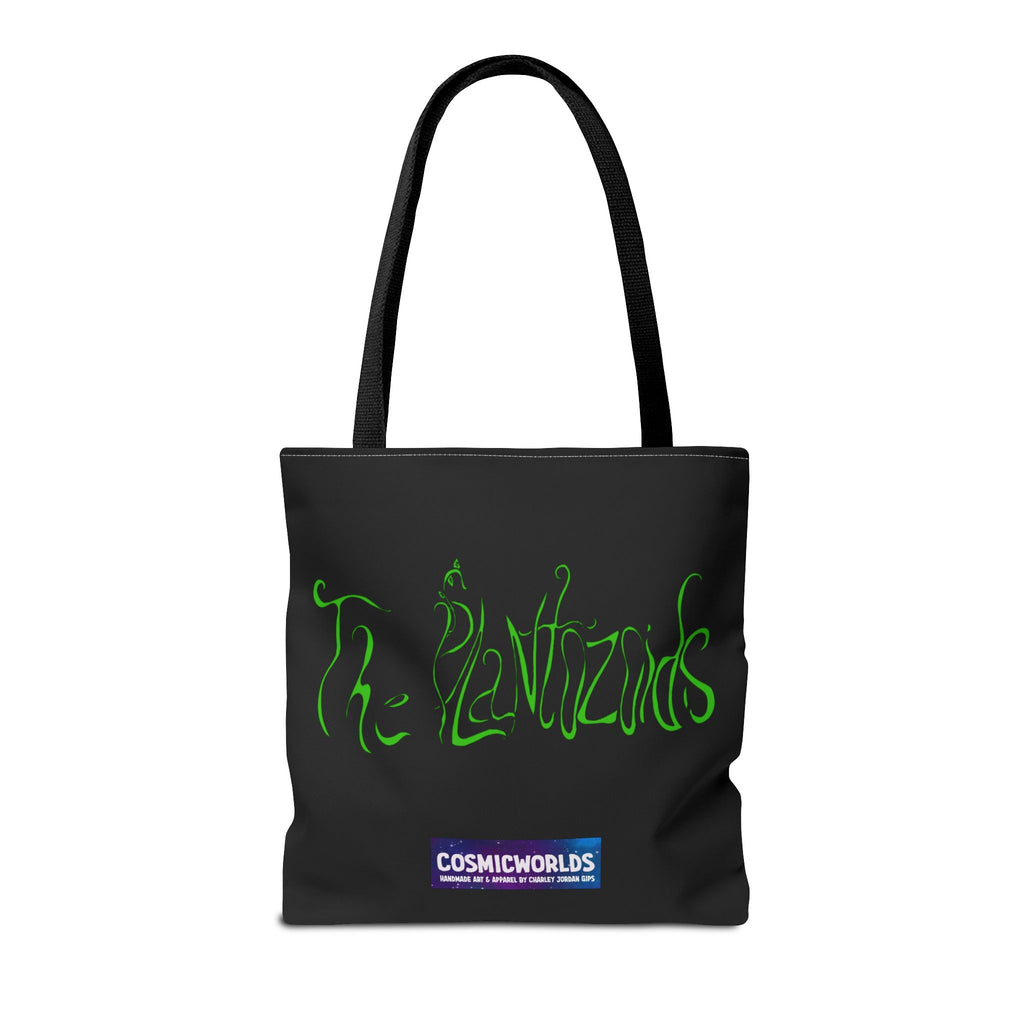 Psychedelic Garden Tote Bag — Colorful Alien Floral Art AOP