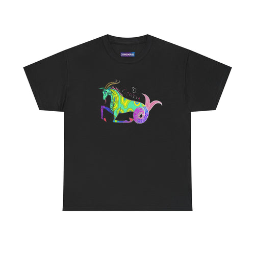 Capricorn Mythical Goat Tee — Colorful Zodiac Shirt