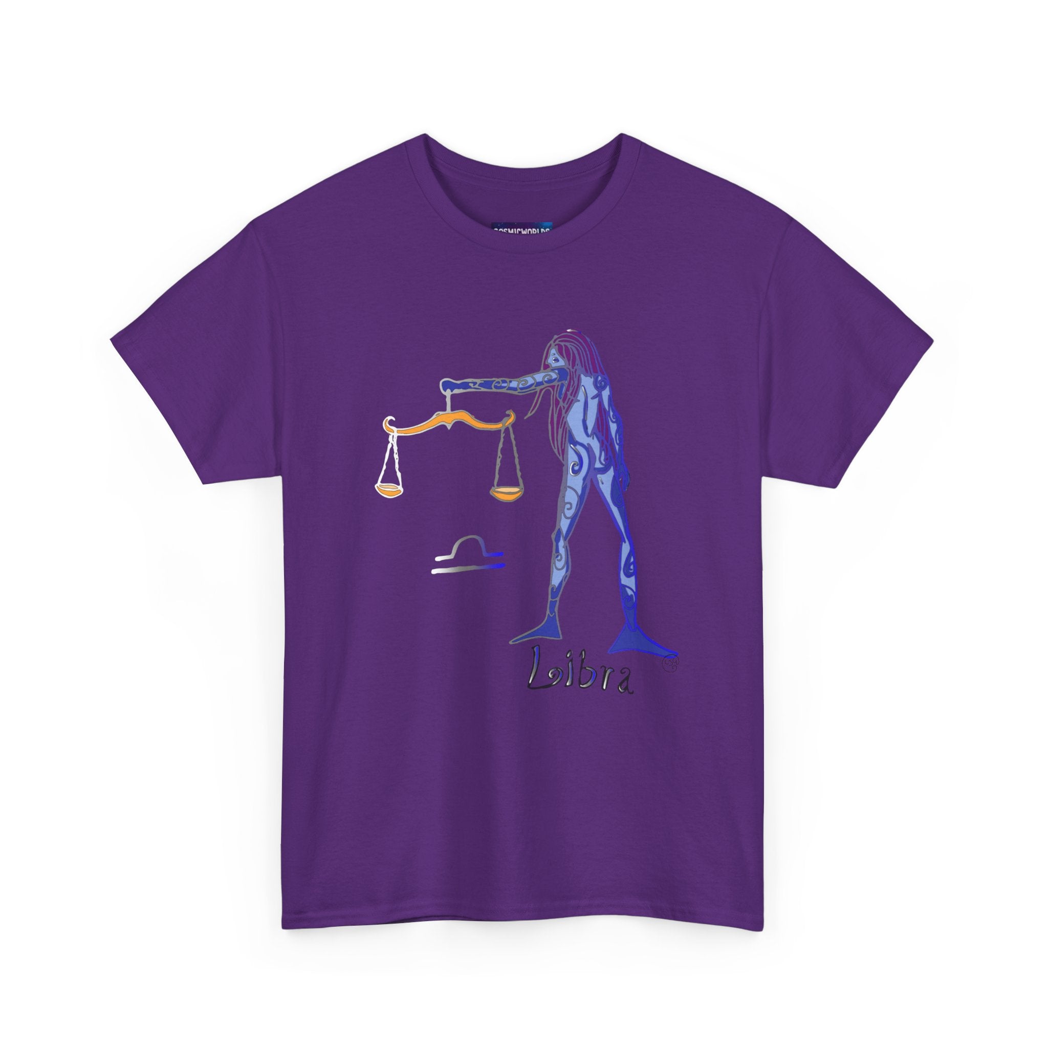 Libra Zodiac T-Shirt — Artistic Scales Astrology Tee
