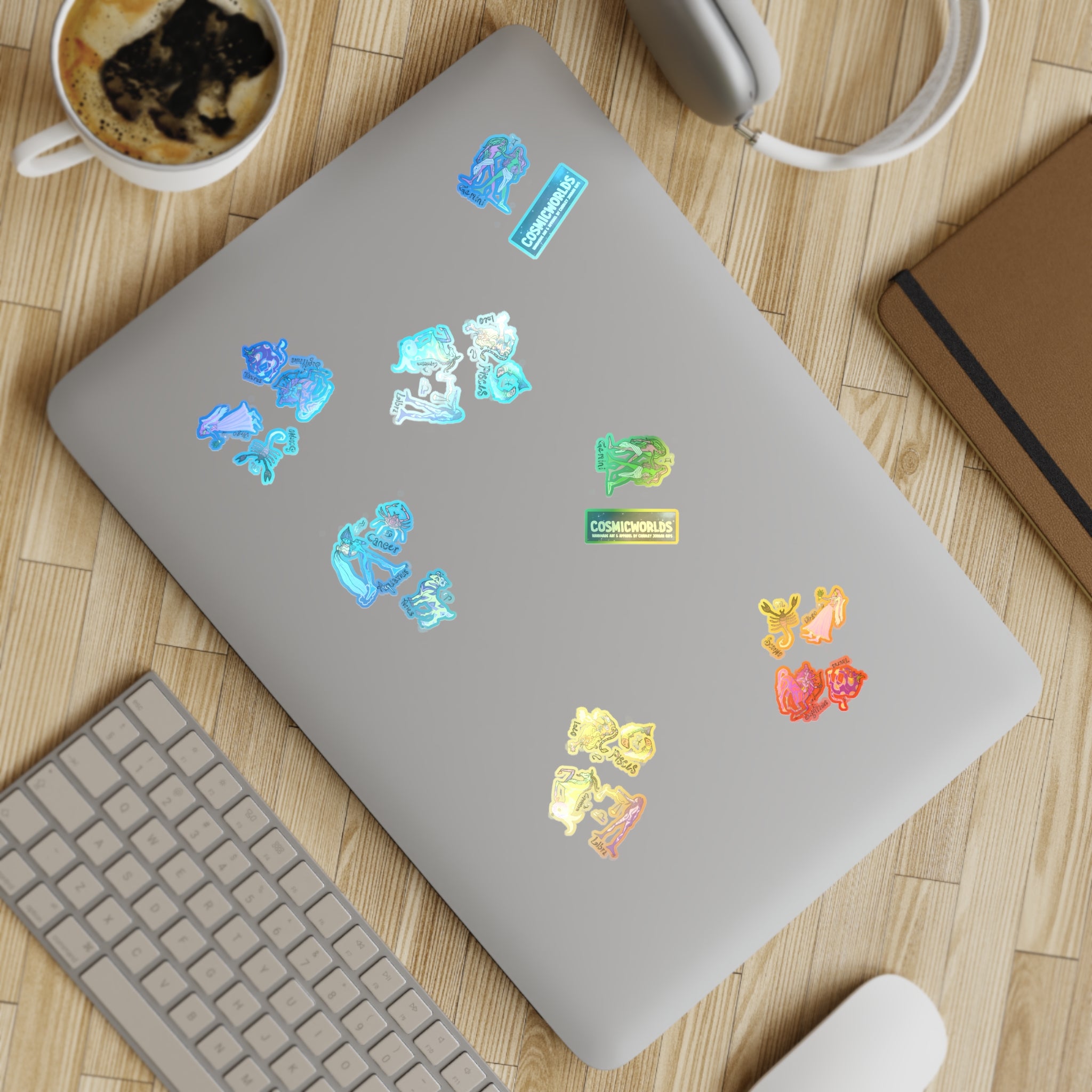 Zodiac Sticker Sheet Bundle, 10pcs