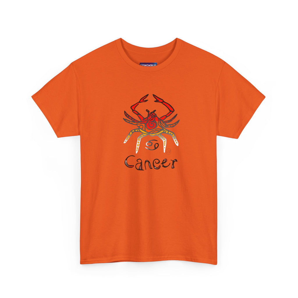 Cancer Zodiac T‑Shirt — Watercolor Crab Astrology Tee (Cancer)