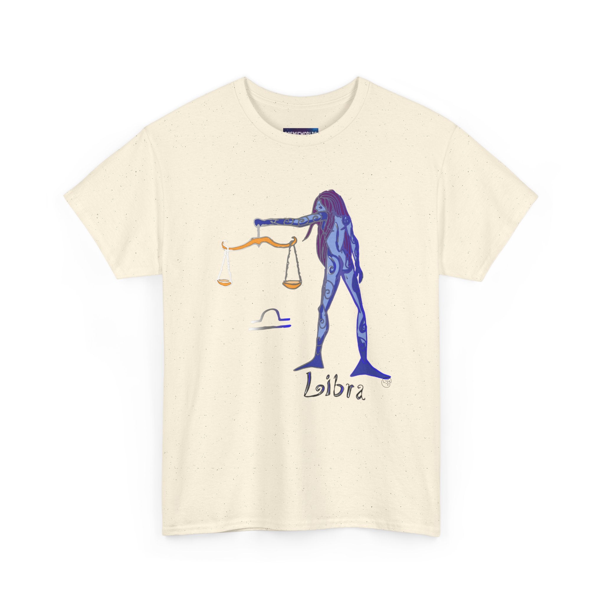 Libra Zodiac T-Shirt — Artistic Scales Astrology Tee