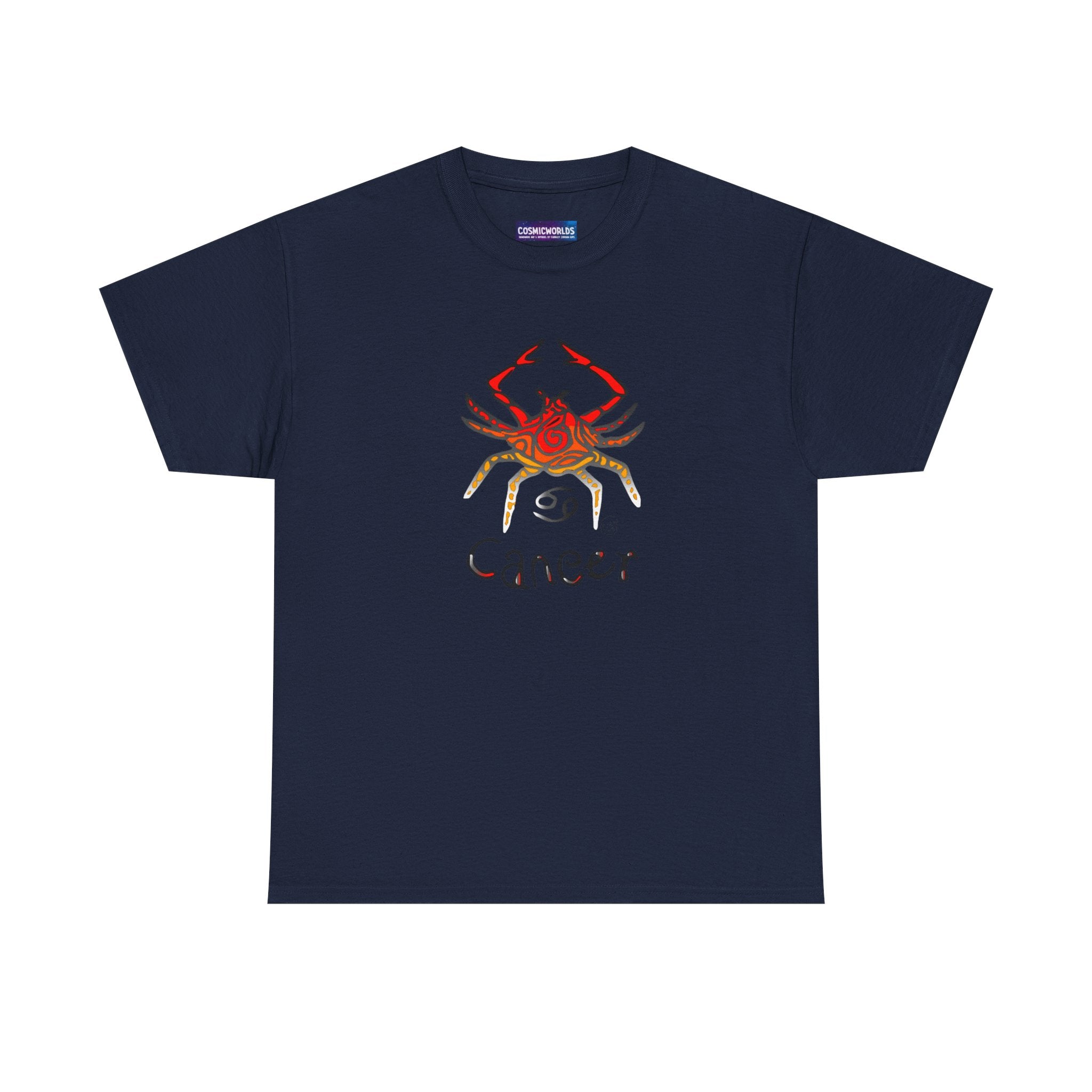 Cancer Zodiac T‑Shirt — Watercolor Crab Astrology Tee (Cancer)