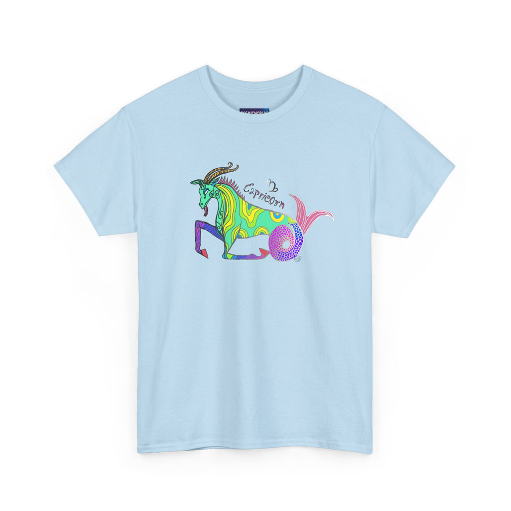 Capricorn Mythical Goat Tee — Colorful Zodiac Shirt