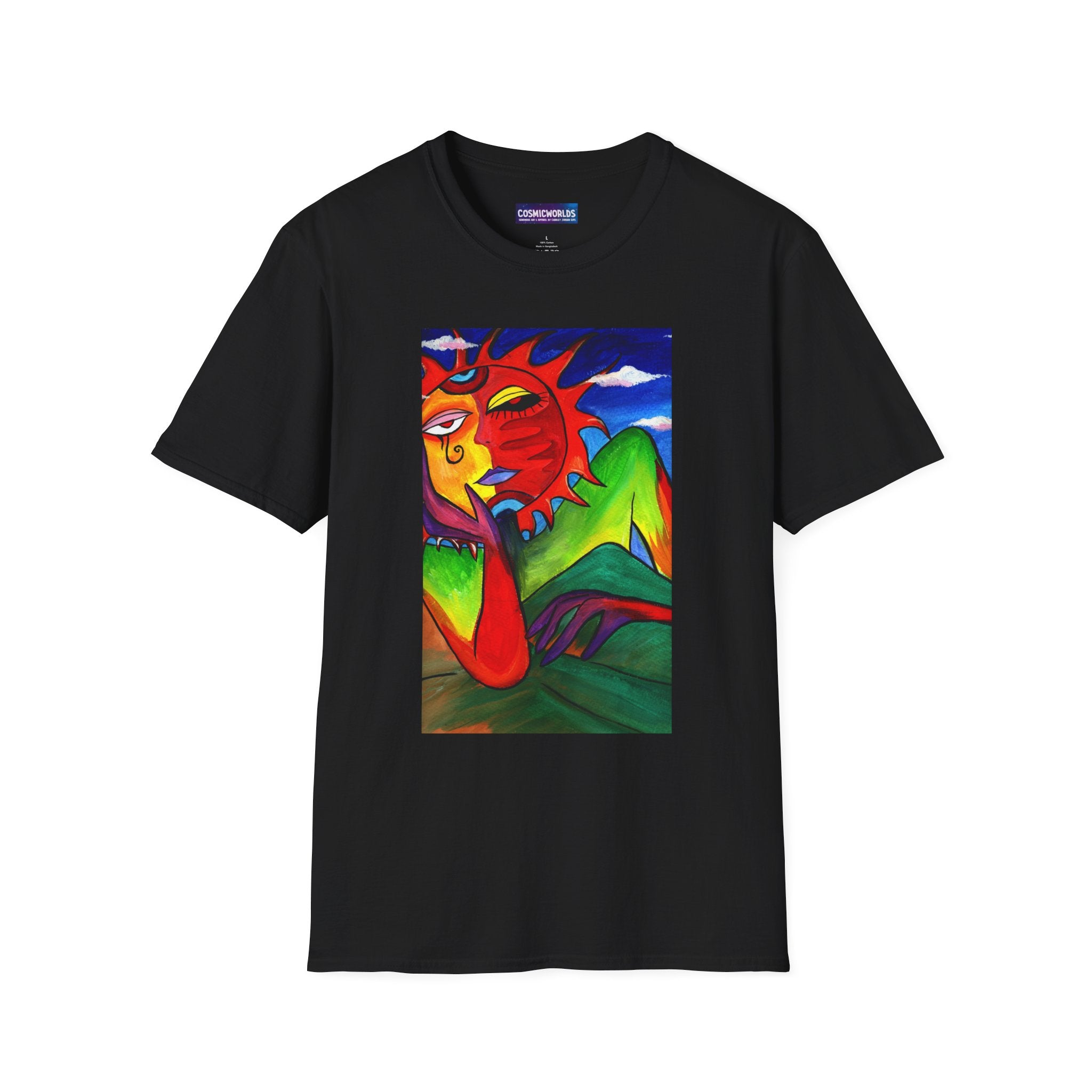 Sun Dream T-Shirt — Colorful Surreal Sun & Landscape Art Tee
