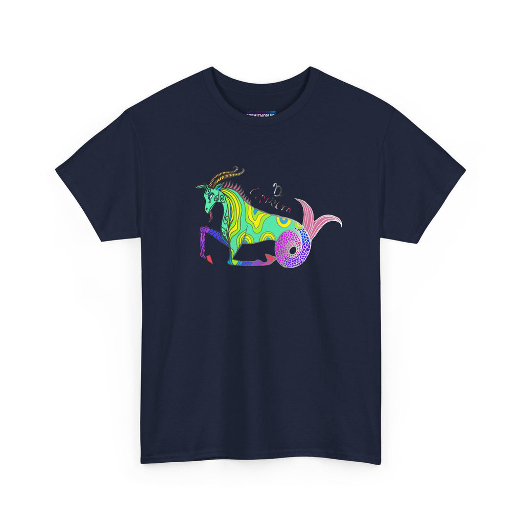 Capricorn Mythical Goat Tee — Colorful Zodiac Shirt