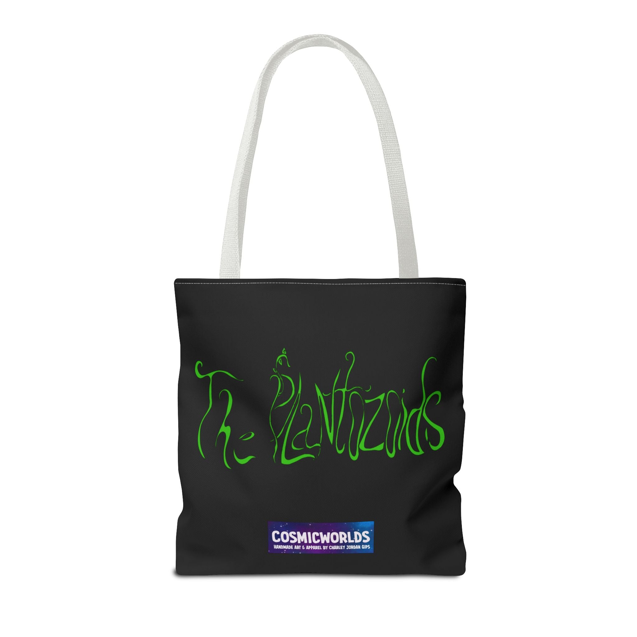 Psychedelic Garden Tote Bag — Colorful Alien Floral Art AOP