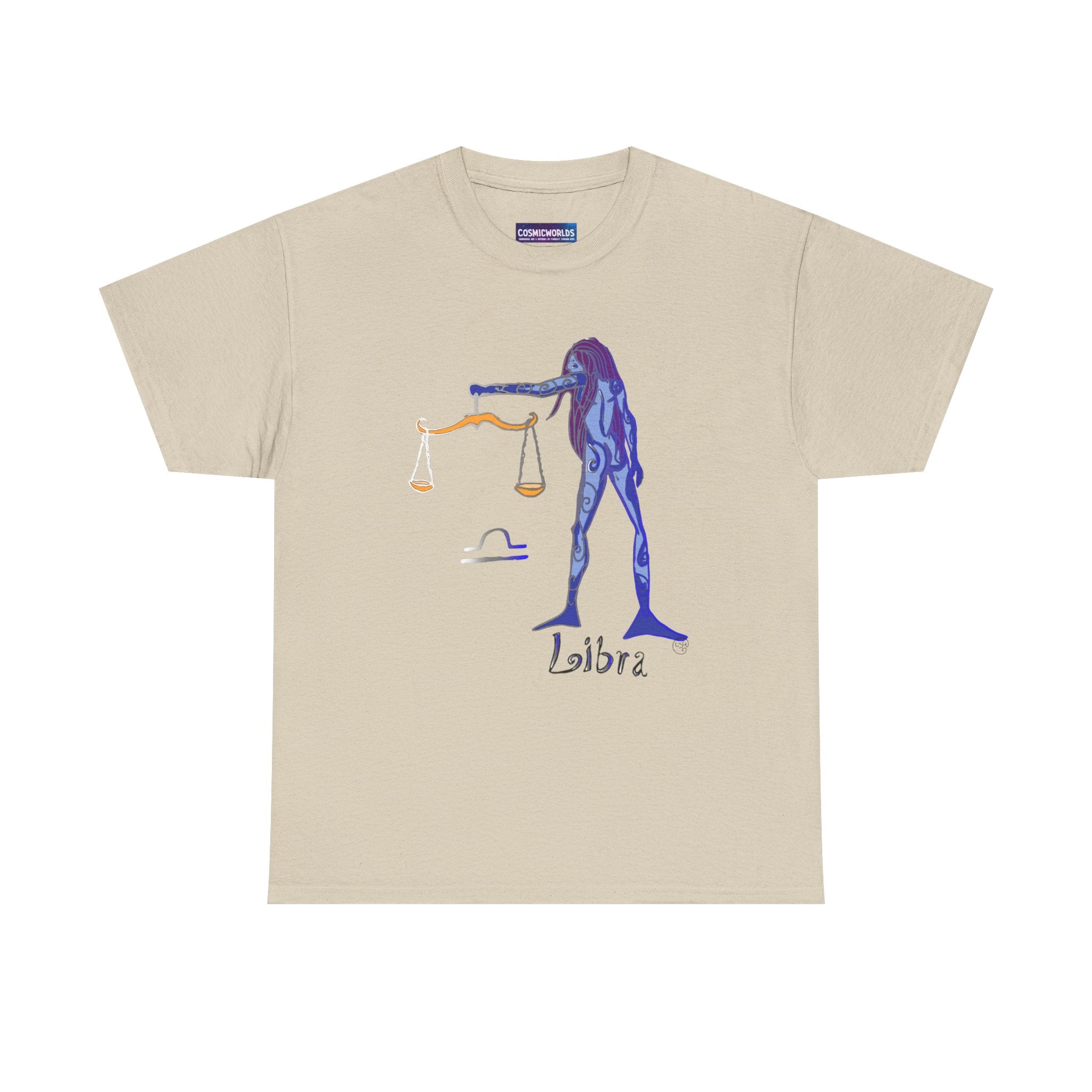 Libra Zodiac T-Shirt — Artistic Scales Astrology Tee