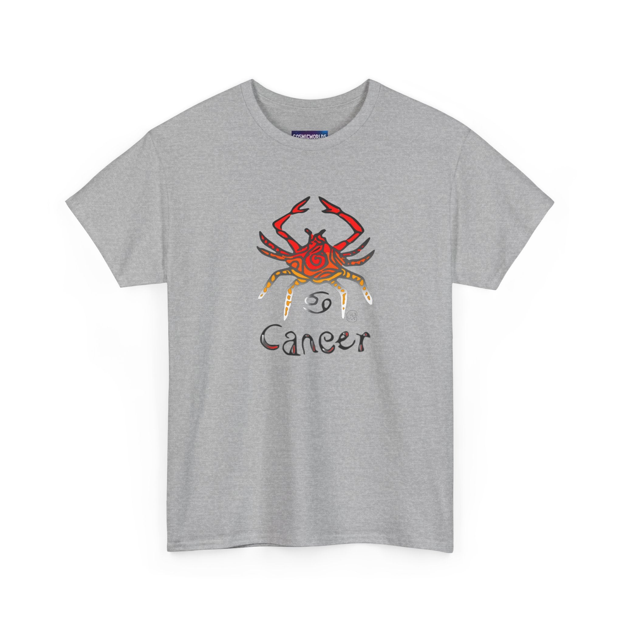Cancer Zodiac T‑Shirt — Watercolor Crab Astrology Tee (Cancer)