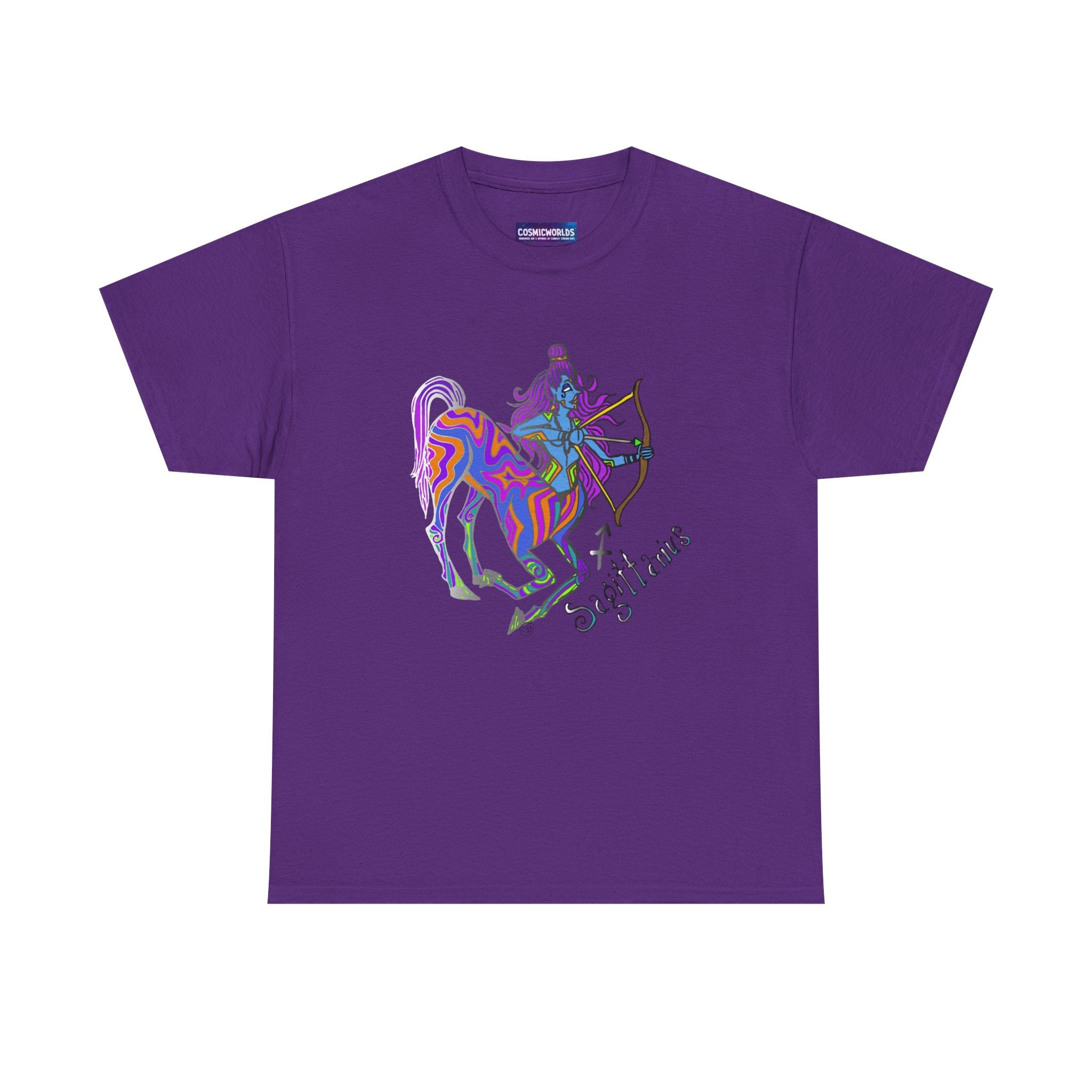Sagittarius Centaur Archer T-Shirt — Colorful Zodiac Astrology Tee