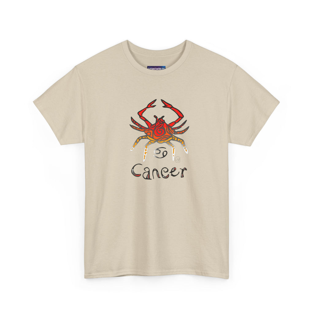 Cancer Zodiac T‑Shirt — Watercolor Crab Astrology Tee (Cancer)