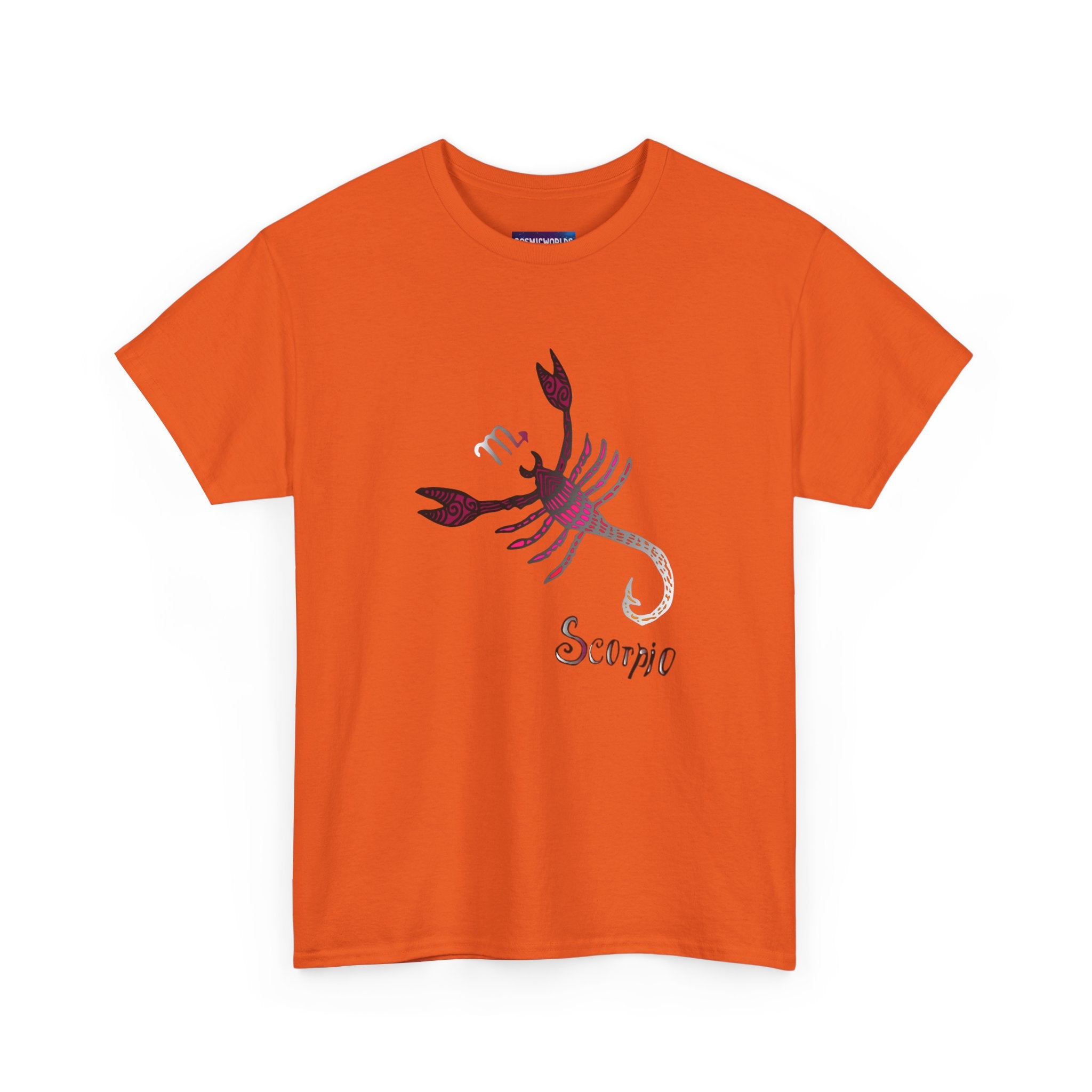 Scorpio Zodiac T‑Shirt — Stylized Scorpion Astrology Tee