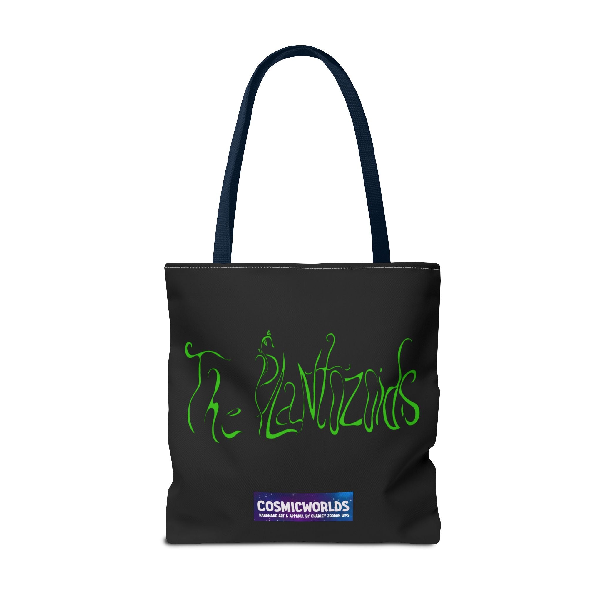 Psychedelic Garden Tote Bag — Colorful Alien Floral Art AOP