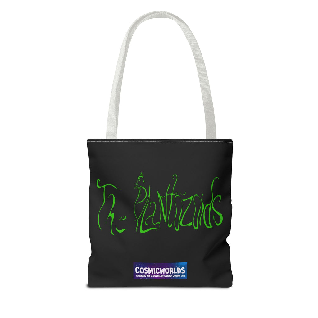Psychedelic Garden Tote Bag — Colorful Alien Floral Art AOP