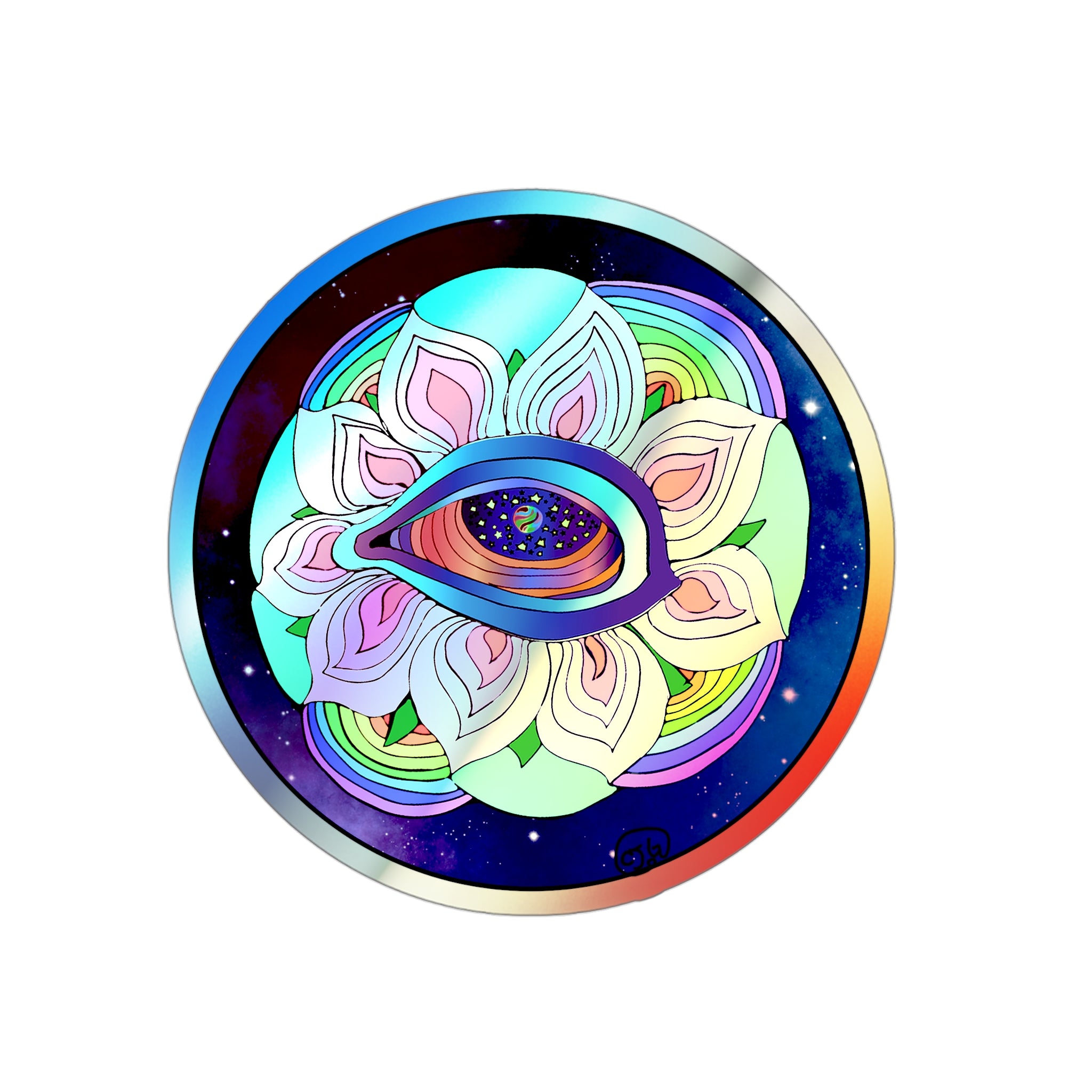 Shivajim’s All Seeing Eye Holographic Die-cut Stickers