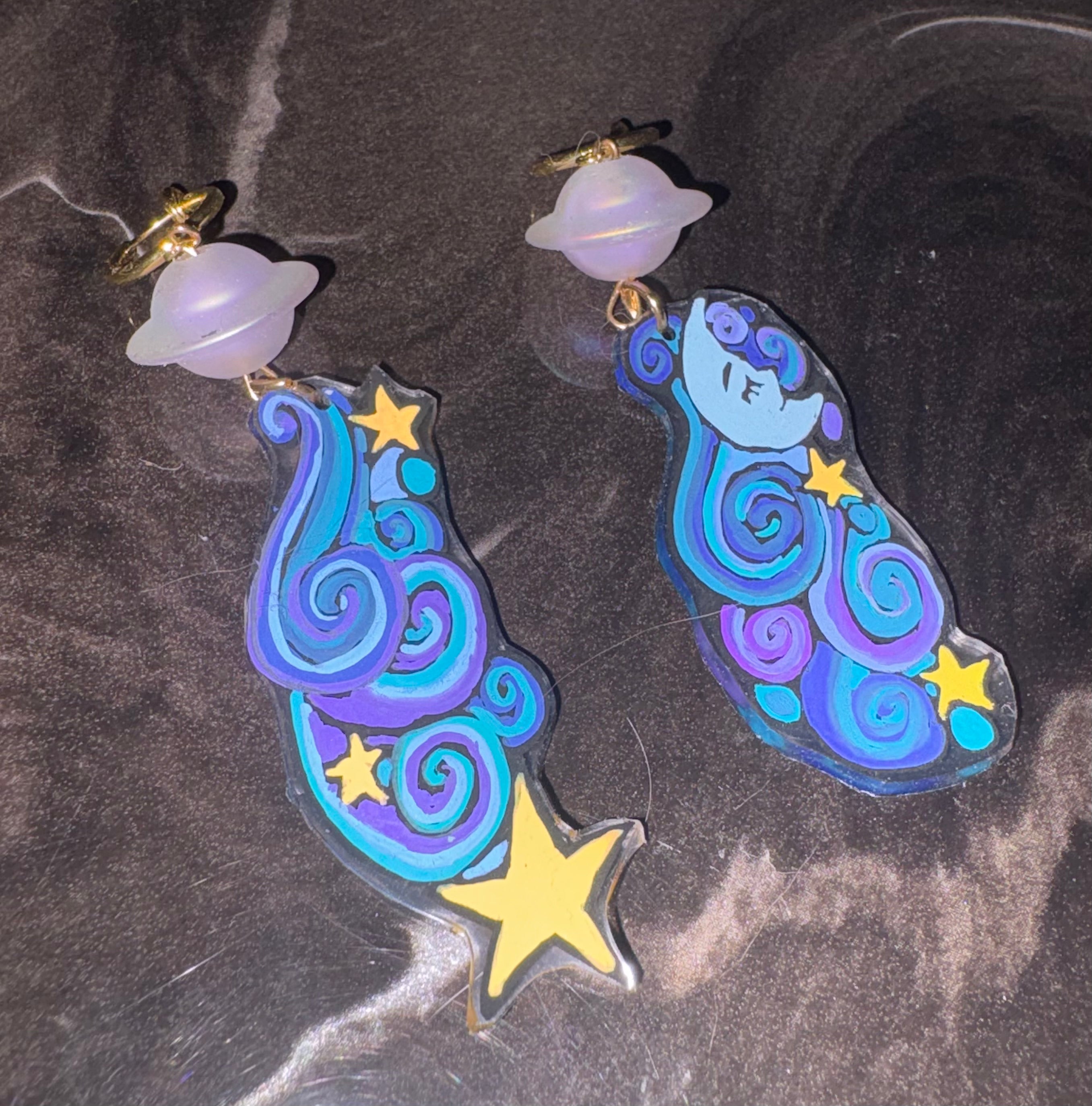 UFO Space Cloud Earrings